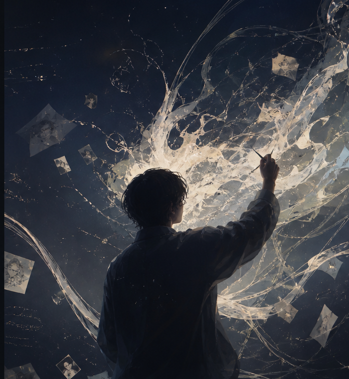 抽象的创作动作与灵感流动